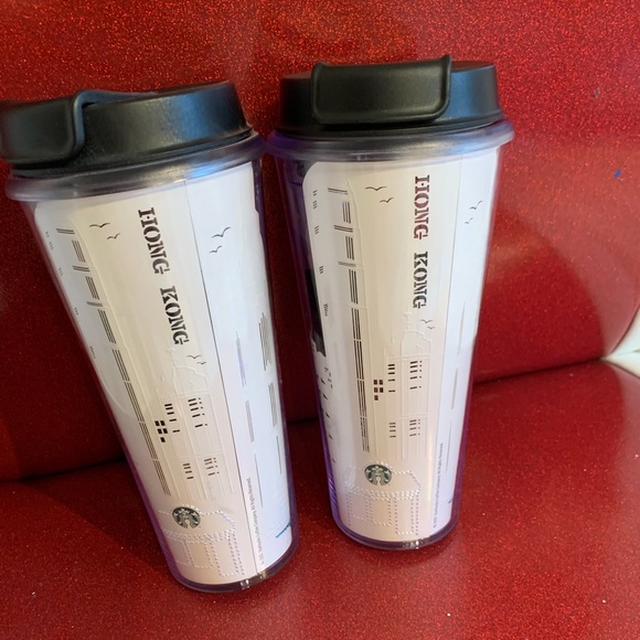 Starbucks Other - STARBUCKS Hong Kong 16 oz plastic Travel tumbler with swivel lid closure NWOT